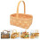 Woven Basket For Valentine'S Day In Light Brown 1pcs 7