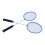2PCS Badminton Rackets for Adults Teens Iron Alloy 5