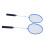2PCS Badminton Rackets for Adults Teens Iron Alloy 8