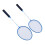 2PCS Badminton Rackets for Adults Teens Iron Alloy 7