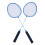 2PCS Badminton Rackets for Adults Teens Iron Alloy 4