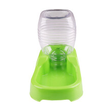 Water Feeder Round Green Easy To Clean 1set For Dog Puppy