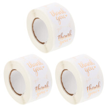 Round Thank You Sticker Labels Roll for Wedding Gift Sealing
