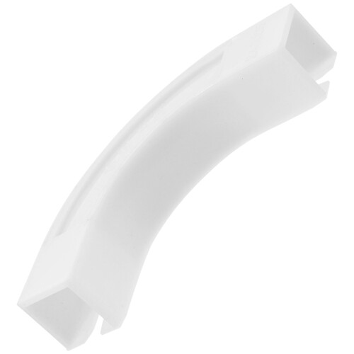 White Plastic Curtain Track Connector Durable Curtain Rail Joints