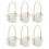 6-Pack Plastic Woven Storage Baskets Organizer Holder For 5