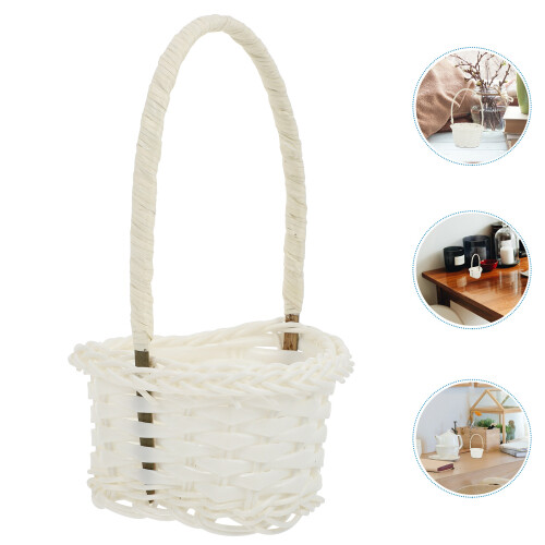 6-Pack Plastic Woven Storage Baskets Organizer Holder For 2
