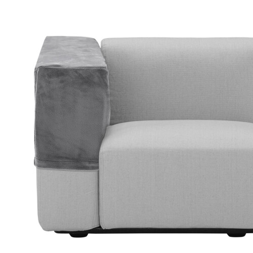 2pcs Universal Sofa Armrest Cover Grey 2