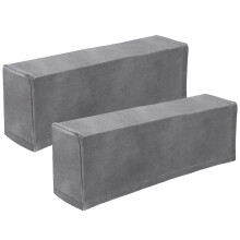 2pcs Universal Sofa Armrest Cover Grey