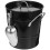 Iron Ice Buckets Ice Cube Bucket Black Iron Ice Storage 1pcs 3