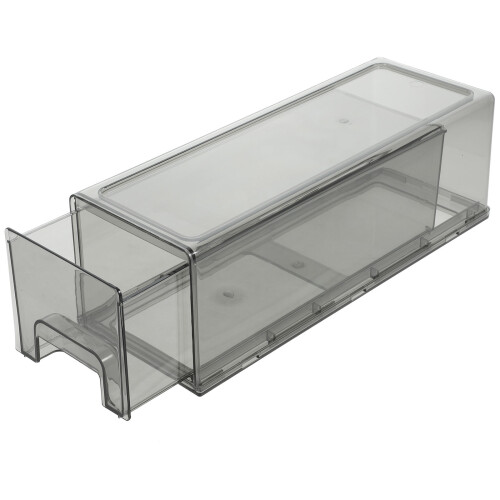 Raindrops Refrigerator Pull-Out Box Storage Box Grey Pp 1pack