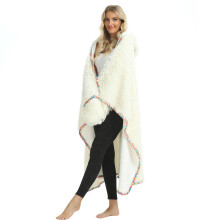 Winter Hooded Blanket Animal Shape Warm Hoodie with Sleeves