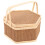 Storage Basket Bamboo 1pcs 9.4x9.4x5.5in 6