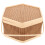 Storage Basket Bamboo 1pcs 9.4x9.4x5.5in 10