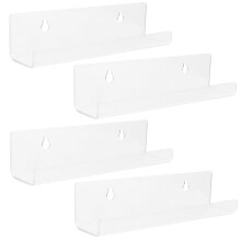 Record Display Stand Transparent 4pcs 7.01x1.77x1.65in