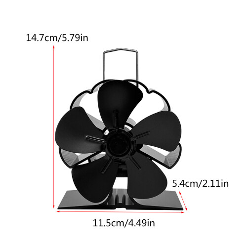 Efficient Heat Distribution Heat Powered Stove Fan Energy saving 1