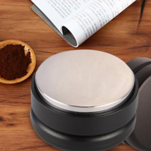 Raindrops Pressed Coffee Tamper With Adjustable Compressing Black 1pcs 1