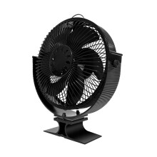 6Blade Heat Powered Wood Stove Fan with Protective Cover No