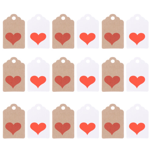 200pcs Wedding Tags Card Kraft Paper For Creative Users 5x3cm