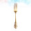 1set Engraved Fork In Golden For Western Dinnerware Home Dining 7