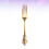 1set Engraved Fork In Golden For Western Dinnerware Home Dining 9