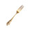 1set Engraved Fork In Golden For Western Dinnerware Home Dining 5