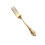 1set Engraved Fork In Golden For Western Dinnerware Home Dining 6