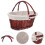 Worgeous  Wicker Garden Basket Hand Space-Saving Portable Fruit Child 8