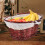 Worgeous  Wicker Garden Basket Hand Space-Saving Portable Fruit Child 10