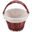 Worgeous  Wicker Garden Basket Hand Space-Saving Portable Fruit Child 11