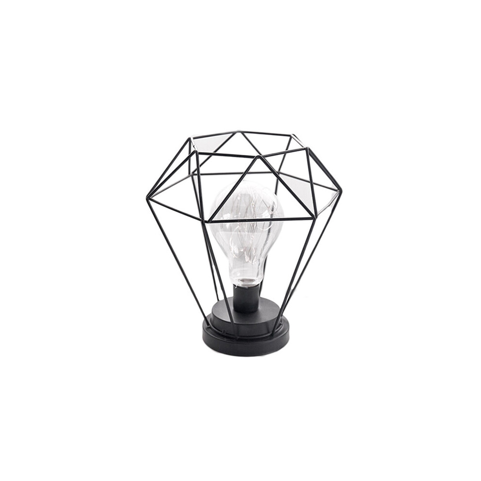 Iron Lamp Minimalist Hollow Night Light (Diamond)-image-OPC-PKG5Z6S-NEW