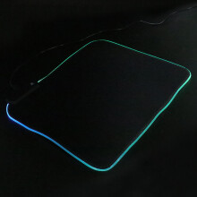 Zwarte Waterproof Mousepad Gaming Met Veelkleurige Verlichting