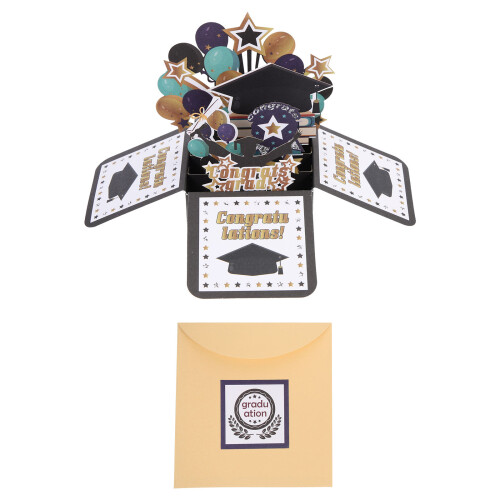 Three-Dimensional Box Greeting Card Graduation Congratulation Cards