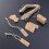 100pcs Kraft Paper Tags with Strings Rectangle 5.1x1.9cm 10