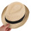 Toddler Breathable Straw Sun Hat with Adjustable Strap for Boys 4
