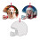 20Pcs DIY Blank Sublimation Helmet Ornaments MDF Personalized 4