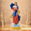 Resin Virgin Statue Catholic Figurine Decktop Double Babies 4
