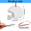 20Pcs DIY Blank Sublimation Helmet Ornaments MDF Personalized 3
