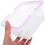 3Pcs Small Plastic Storage Baskets with Handles White for Kitchen 6