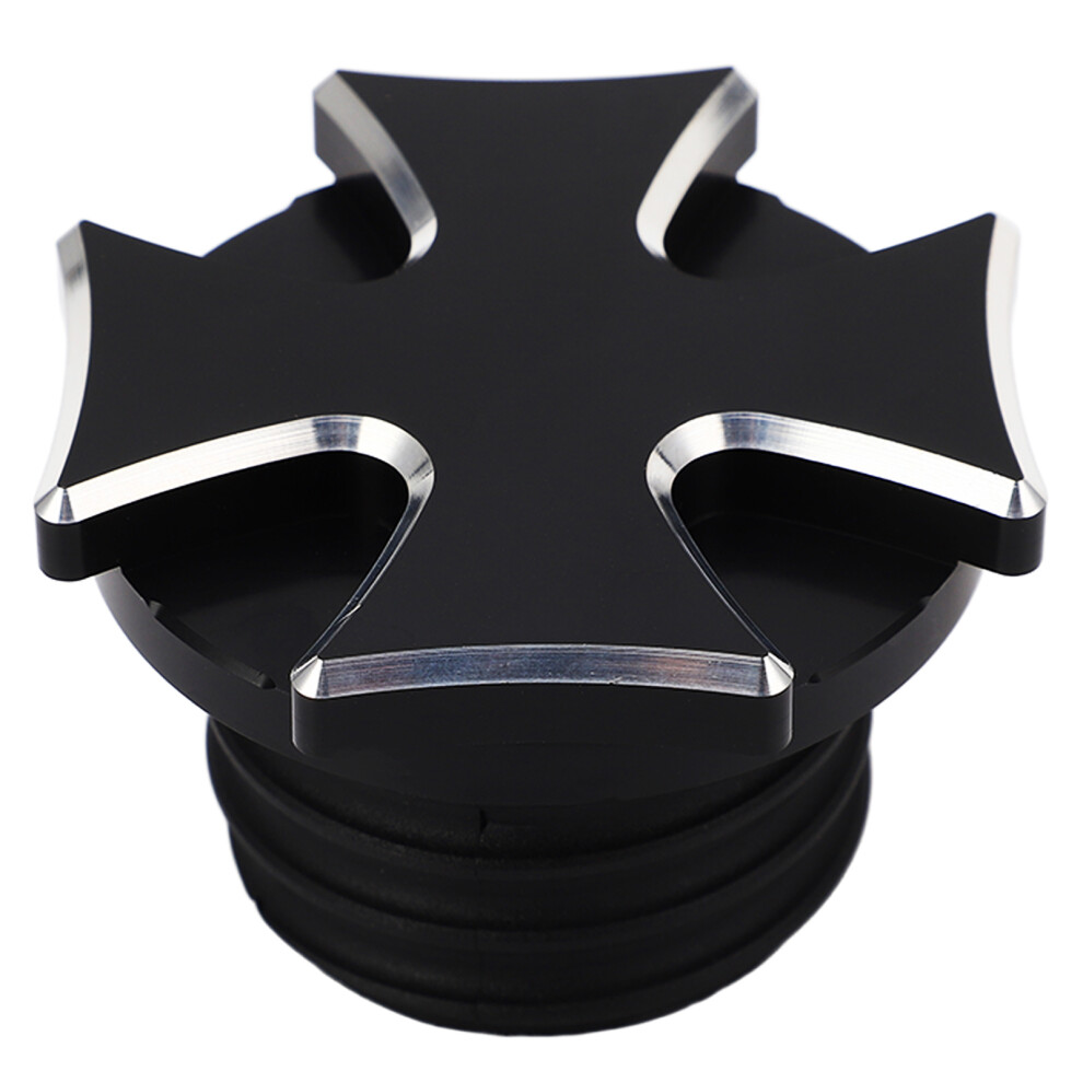 Motorcycle Gas Tank Oil Cap Cnc Aluminum Fuel Gas Black 8320539248363