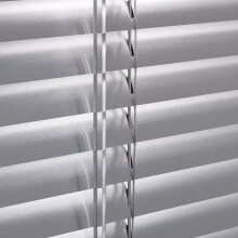 (Silver, 135 cm) Easy Fit Aluminium Metal Venetian Blinds Trimmable Window Blind 25MM Slat Home Office New