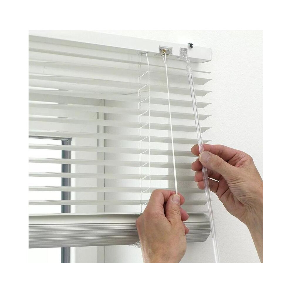 (White, 90 cm) Easy Fit Aluminium Metal Venetian Blinds Trimmable Window Blind 25MM Slat Home Office New-image-OPC-PKG656J-NEW