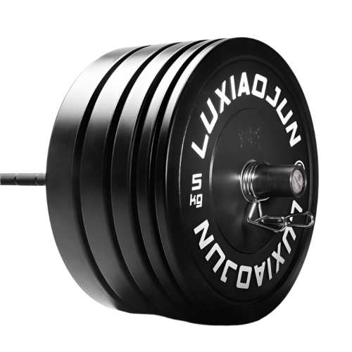D Series Black Rubber Barbell Plates (150KG) - Weight Set 1