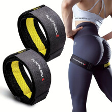 2PCS Adjustable Blood Flow Restriction Bands Yellow