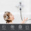 Shower Thermometer Durable Stainless Steel LED Display 1/2 Inch 7
