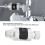 Shower Thermometer Durable Stainless Steel LED Display 1/2 Inch 10