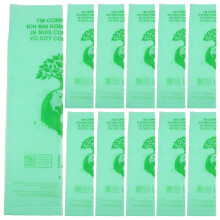 50pcs Corn Starch Pet Poop Bags 6l 0.014mm 36x35cm