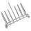 Breakfast Bread Slice Storage Rack Kitchen Countertop Silver 3