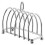 Breakfast Bread Slice Storage Rack Kitchen Countertop Silver 8