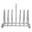 Breakfast Bread Slice Storage Rack Kitchen Countertop Silver 10