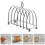 Breakfast Bread Slice Storage Rack Kitchen Countertop Silver 9